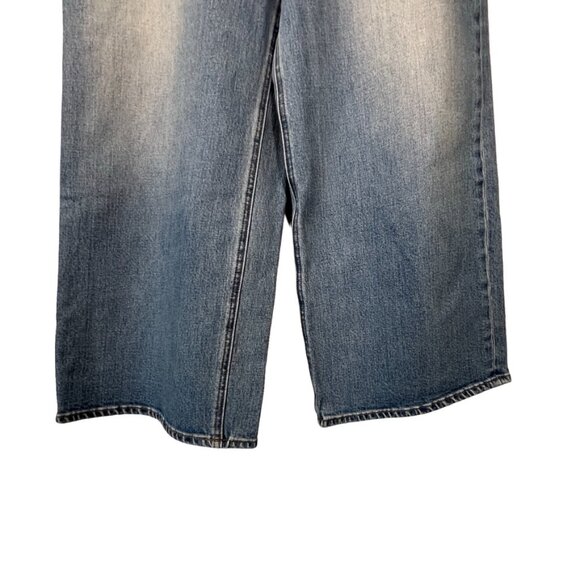 J. Crew Rayner Wide Leg Light Wash Whiskered Jeans Size 31 - Picture 3 of 10